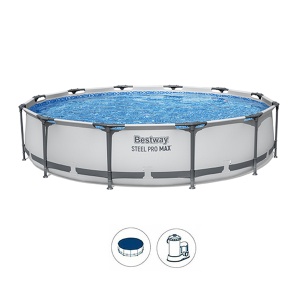 Bazen za decu Bestway Max Pool 366x76cm sa pumpom i prekrivačem 56416/28031