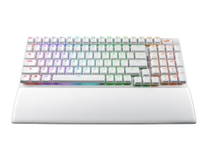 Bežična gejmerska tastatura Asus ROG Strix Scope II 96 Wireless, mehanička, RGB, bela - Img 3