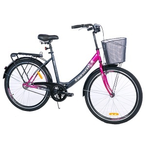 Bicikl V-BIKE LUX 26 inča siva/ciklama 460102