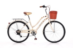Bicikla Xplorer City Bike Cruiser BARCELONA 26" Dog Lover Edition - Beige