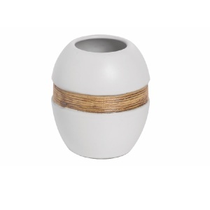 Čaša za četkice bela keramika Maya Metaform 103G48506