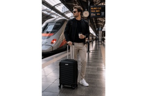 Čvrsti kofer sa točkićima Enova Capri ABS 55cm crna - Img 7