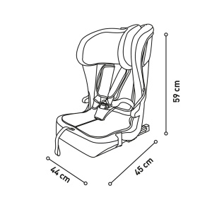 Dečije auto sedište Asalvo Panafix I-Size Grey 21823 - Img 3