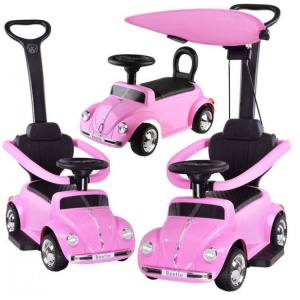 Dečiji Automobil na Baterije Beetle 3in1 Roze - Img 11
