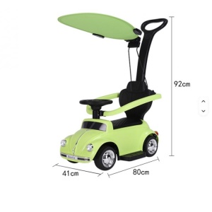 Dečiji Automobil na Guranje Beetle Push 3in1 Zeleni - Img 9
