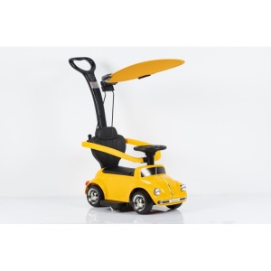 Dečiji Automobil na Guranje Beetle Push 3in1 Žuti