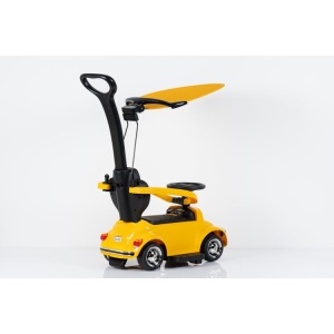 Dečiji Automobil na Guranje Beetle Push 3in1 Žuti - Img 3