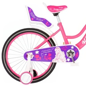 Dečiji bicikl 20in 10in 115-135cm roze X-bike Princess Flower 1420201 - Img 3