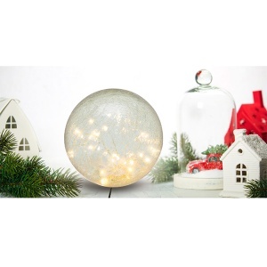 Dekorativna staklena kugla sa micro LED diodama Home GLG15 - Img 2