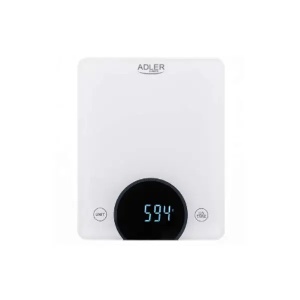 Digitalna kuhinjska vaga inox kućište 10kg/1g bela Adler AD3173W