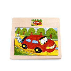 Drvena slagalica Auto 12 elemenata Pino 4102.4