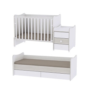 Drveni krevetac Maxi Plus White Walnut Lorelli Bertoni 10150300026 - Img 2