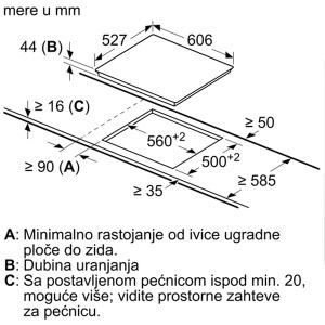 Električna ploča za kuvanje 60cm crna serija 8 Bosch PKN675DP1D - Img 4