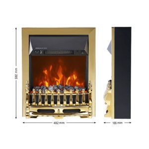 Električni ugradni kamin Home efekat uglja 2000W 48,5x59,5x18,5cm - Img 4