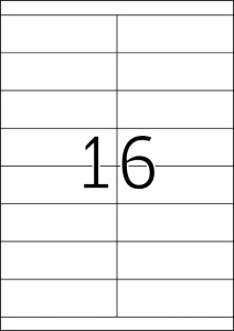 Etikete 105X33,8 A4/16 1/100 bela - Img 3