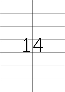 Etikete 105X42 A4/14 1/100 bela - Img 2