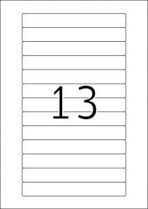 Etikete 147x20 A4/1 1/25 bela - Img 2