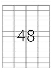 Etikete 45,7X21,2 A4/48 1/25 srebrna - Img 3