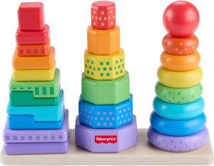Fisher Price Drvena igračka za slaganje i sortiranje oblika - Img 2