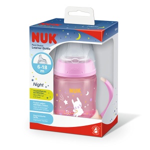 Flašica za učenje sa ručkama Glow in the Dark Nuk 215326.4 - Img 2