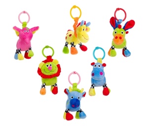 Igračka Sa Zvečkom Za Kolica 0m+ 6 Dezena Canpol Babies Crazy Animals 2/284