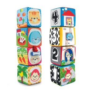 Igračka za bebe Mekane kocke Winfun 45160 - Img 4