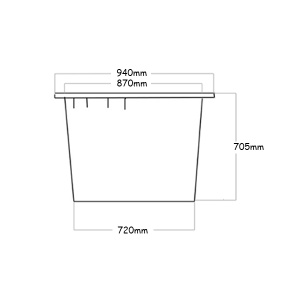Kaca 350L crna 050240 - Img 2