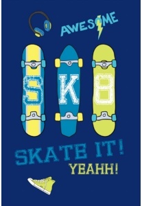 Kesa za Patike Octopus Osb2601 Skate It 44x33cm plava