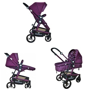 Kolica kombinovana 2u1 Jasper Mushrooms Purple Kikka Boo 31001020026 - Img 3