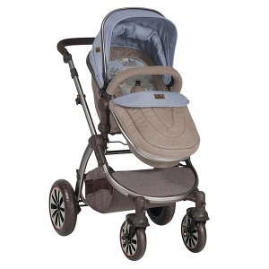 Kolica za decu Lorelli Aurora Beige & Blue Maps 10020921847 - Img 3