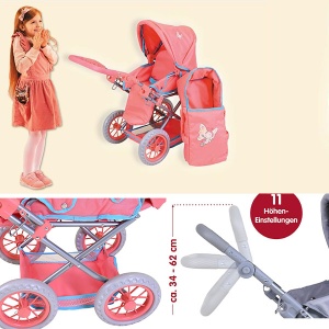 Kolica za lutke Spring Ruby roze Knorr Toys 802812 - Img 2