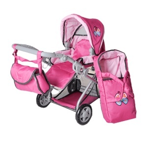 Kolica za lutku Kyra Pink Butterfly Knorr Toys 61888