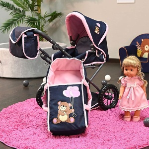 Kolica za lutku Ruby Navy Pink Knorr Toys 631351 - Img 4