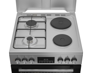 Kombinovani šporet FBE 64320 SDN crno-sivi Beko - Img 2