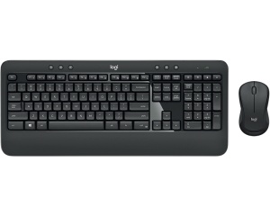 Komplet tastatura i miš MK540 Advanced crno-sivi Logitech bežični US raspored