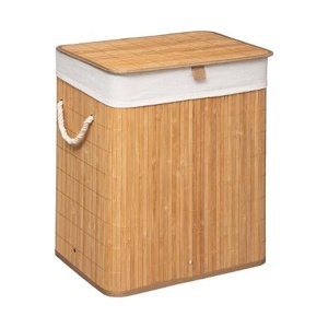 Korpa za veš bambus sa tekstilnim umetkom 41,5x30x50cm Five 161045A