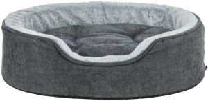 Krevet vital lino oval 83x67cm sivo svetlo sivi