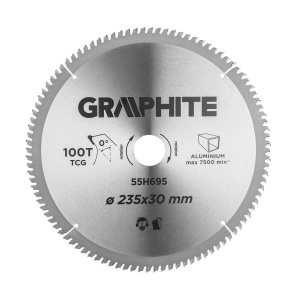 Kružna testera za aluminijum 235mm 100 zuba Graphite 55H695