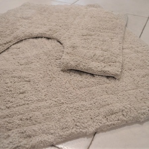 Kupatilski set 2u1 Quadro 50x70 i 50x50 siva 007-2 - Img 3