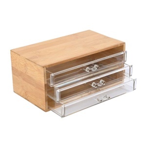 Kutija za nakit bambus 24,5x11 cm 3 fioke Estia ES02-17699 - Img 2
