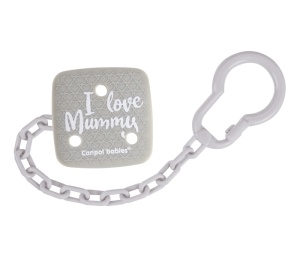 Lanac Za Varalicu 0m+ siva Canpol Babies I love Mummy 2/434_grey