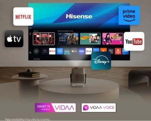 Laserski projektor M2SE PRO 4K UHD Hisense WiFi VIDAA 1150 ANSI lumena