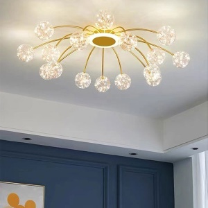 Led luster 65W 2700K zlatna Colin Elmark 955COLIN16 - Img 2