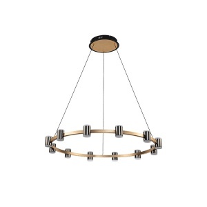 Led luster 96W 3000K crna zlatna Axel Elmark 955AXEL30496 - Img 2