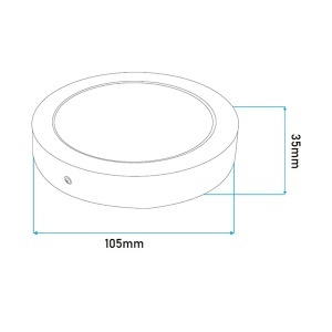LED nadgradna panel lampa 3W+3W Mitea M6NO-N - Img 3