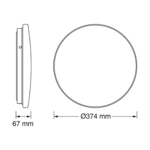 LED plafonjera 24W 4000K IP44 Osram 4099854647864E - Img 2