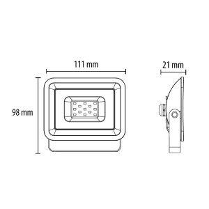 Led reflektor 10W Prosto LRF024EW-10W/WH - Img 3