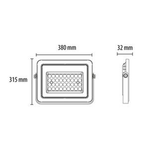 LED reflektor sa PIR senzorom 50W Prosto LRF024EW-200W/BK - Img 3