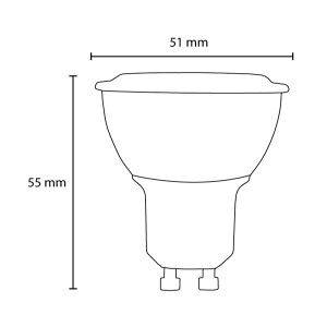 LED sijalica GU10 5W (50W) 2700k 36 stepeni Osram O98586 - Img 2