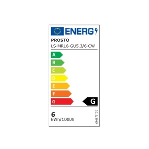LED sijalica hladno bela 12V 6W Prosto LS-MR16-GU5.3/6-CW - Img 2